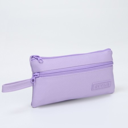 Cosmetic bag simple Style, 19.5*0.5*11, Department for Meln, N/Pocket, Lilac