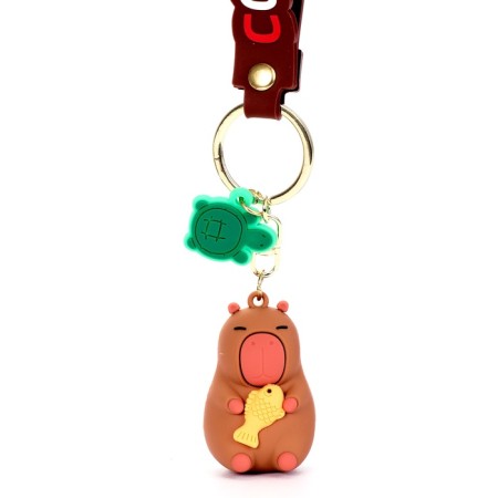 Toy - Funny Box Surprise "Capibar": children's keychain, stickers-4