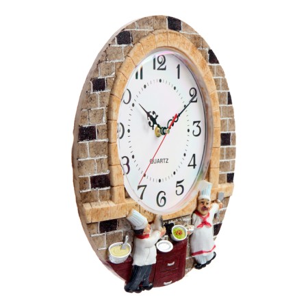 Wall clock, series: kitchen, "groan", smooth move, d-20 cm-2