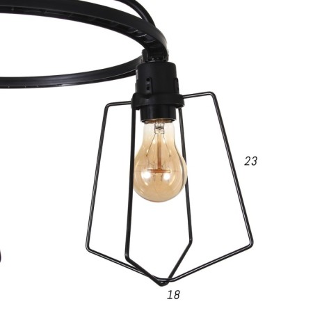 Caucasus "Compact" 3x40W E27 Black 45x45x42 cm.-4