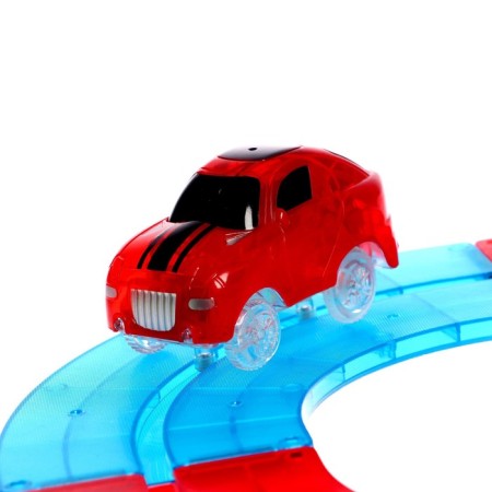Magnetic designer "Magic track", the machine drives from batteries, 72 parts-2