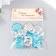 Buttons plastic for creativity 2 punctures "Kant Rhin" set 12 pcs Blue D = 1.7 cm
