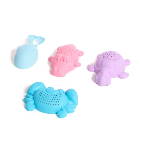 Sanding set No. 9 "Africa": bucket, 4 molds, spatula, rake, mix-3