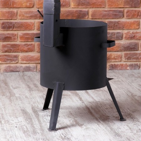 Oven for a cauldron 10 l d = 34 cm, with a chimney, with a door-3