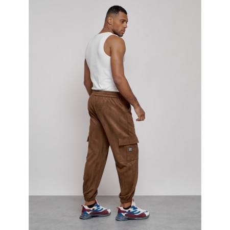 Joggers are sports male, size 50, brown color-22
