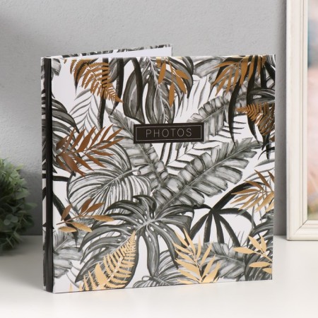 Photo album magnetic 20 sheets "Palm leaves" in a box 3x33.5x32.5 cm