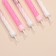 Candles for the cake "Spiral", 6 pcs, pink and white gradient with pink gold