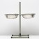 Stand with bowls, 2 x 2.5 l, height 60 cm, collapsible, green
