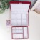 Casket to the leatherette for jewelry "Red matte" 9x23x17 cm