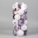 Set of balls plastic D-6 cm, 24 pcs "Isabelle" to the edge, white lilac
