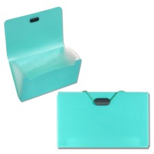 Elastic band A6, 12 departments, patterns, turquoise pastel