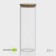 Glass Bank for bulk products with a bamboo cover "Eco", 1.9 l, 10 × 28.5 cm
