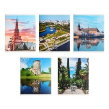 A notebook of 96 sheets in the “Traveling in Russia” cage, the cover coated cardboard, matte lamination, block 60g/m2, mix