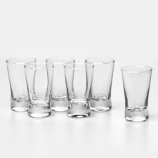 Set of glass piles for wine, 50 ml