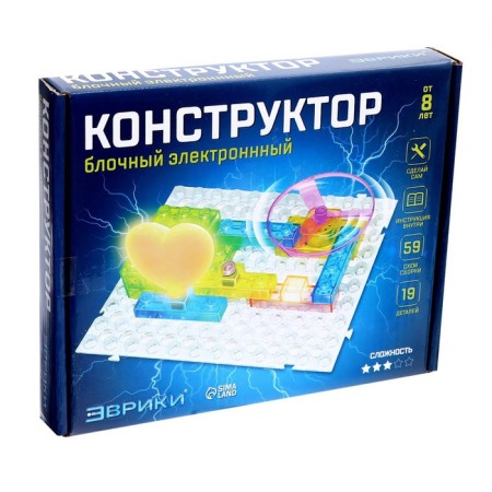 Block-electronic designer "In the world of electronics", 59 schemes, 19 parts-10