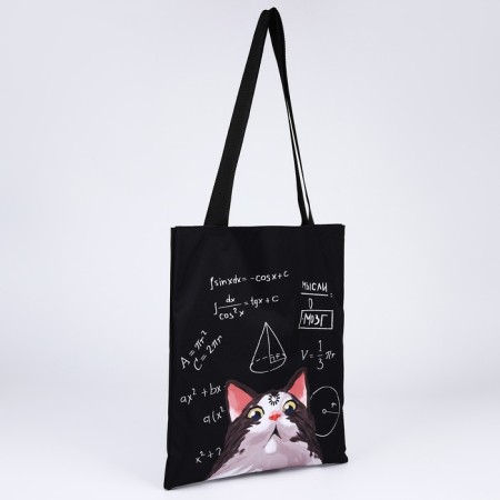 Bag Schoper "Kotik", 35x0.5x40 cm, Department without lightning, without lining, black-2