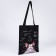 Bag Schoper "Kotik", 35x0.5x40 cm, Department without lightning, without lining, black