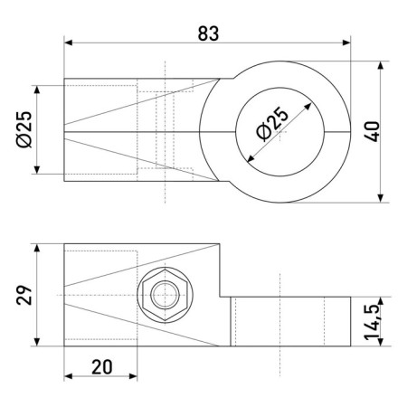 Holder R-43 double corner-1