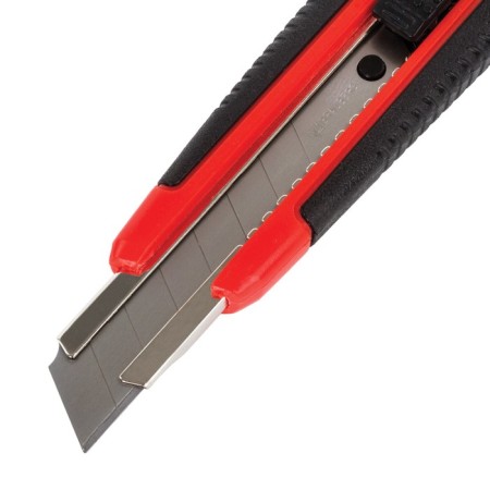 Universal Brauberg Universal knife, plastic case, autofixer, 3 blades, 18 mm-3