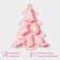 Baking form of the share "New Year's mood", silicone, 23 × 19 × 2.5 cm, 6 cells, pink color
