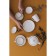 BEIGE coffee bowl, d = 12 cm, beige color