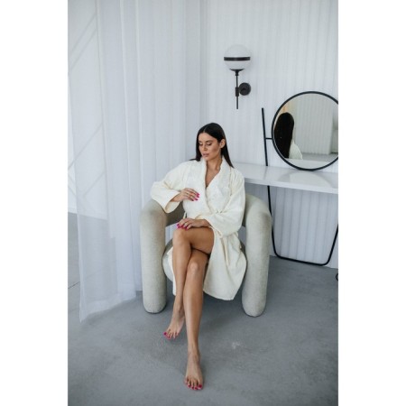 Frequency bathrobe, size 52, champagne color-3