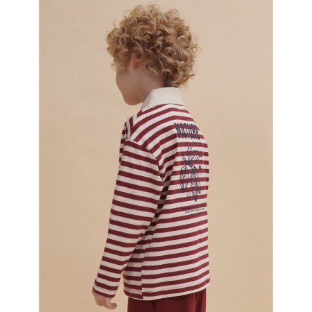 Polo -flooring for a boy Pelican, height 110 cm, burgundy color-1