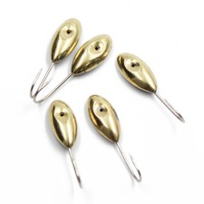 The mormyshka is soldered Yaman Ovsinka with a baldness, weight 0.86 g, brass, packaging 5 pcs.