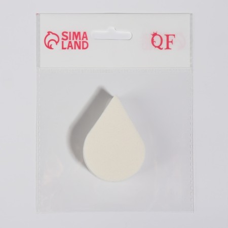 Makeup sponge "Flat drop", 6 × 4.5 cm, color mix-3