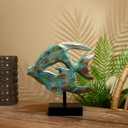 Souvenir "Fish" on a stand, Albezia 10x15x25 cm-2