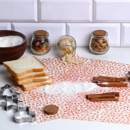 Fatty -resistant paper "sweets", in sheets, 25 x 22 cm