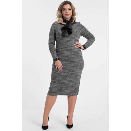 Women's dress, size 52, gray color-12
