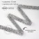 Rhound rhinestones, with holography, width - 15 mm, 4.5 ± 0.5 m, silver color