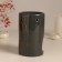 Aroma lamp ceramics "Focus for itself" gray with gold 7.2x7.2x11.6 cm