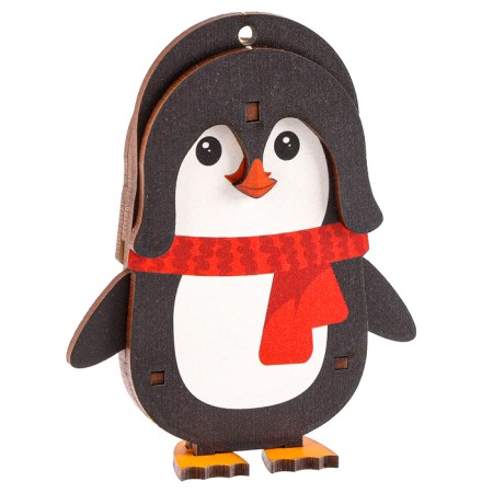 New Year's prefabricated pendant on the Christmas tree "New Year! Penguin"-7