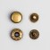 Installation button, alpha (S-shaped), iron, d = 10 mm, bronze color