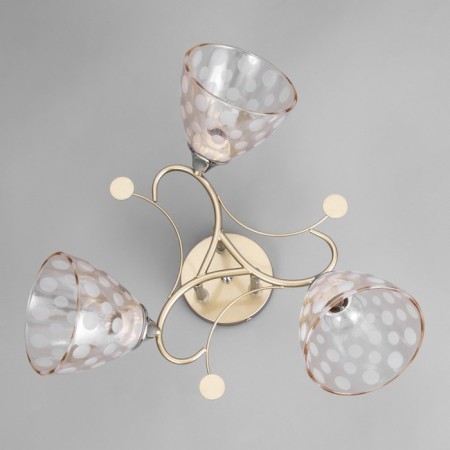 Lamp ceiling Sollar 54x54x26, 3x60W E27, gold, chrome-3