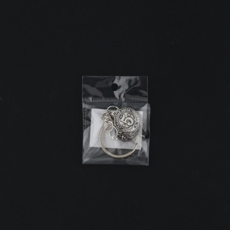 Key keychain, metallic, amulet of "luck" 9 x 2.5 cm-4