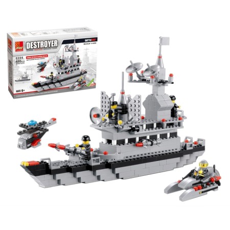 Constructor "Military Boat", 480 parts