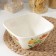 Plastic bowl bergamo, 2 l, 20.2 × 20.2 × 9.8 cm, with decor, light color color
