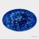 Board cutting glass shade "Blue agate", d = 20 cm, blue color