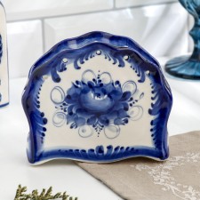 Morning, Gzhel, Porcelain, 11x13 cm