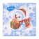 New Year's napkins Paper Lilia "Winter Morning", 2 layers, 33x33 cm, 20 pcs