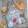 Apron Ethel "Bucking", 70*68 cm, 100% p/e