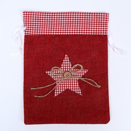 Gift bag "New Year", red color, species mix-2