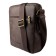 Male bag, lightning department, 1 external pocket, adjustable belt, brown color