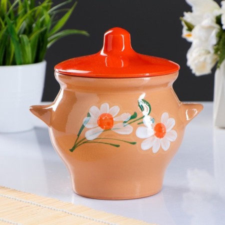 Ceramic pot for baking No. 6, 0.65l / 12x12cm, standard mix-7