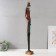 Souvenir Polystone "Frog in the crown with a cane" 12.5x10x85.5 cm