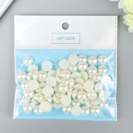Set for creativity diameter 1 cm "Pearls half" 12x12.5 cm weight - 19 grams-2