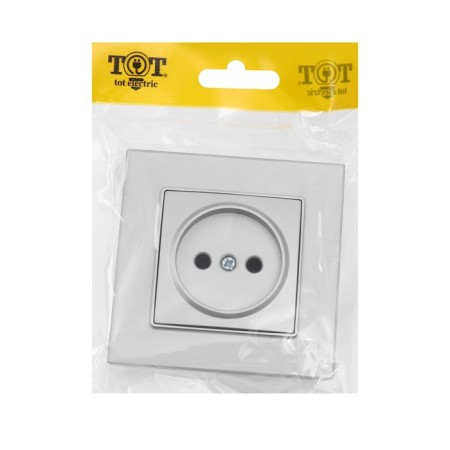 Single Tot Matte Glass, 10 A, hidden, without salary, glass, silver-4